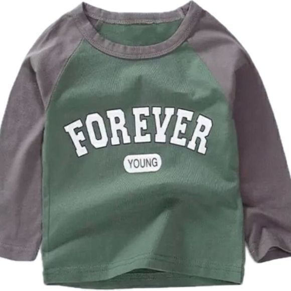 Boutique Other - New Long sleeved boy girl baseball style t-shirt size 7-8